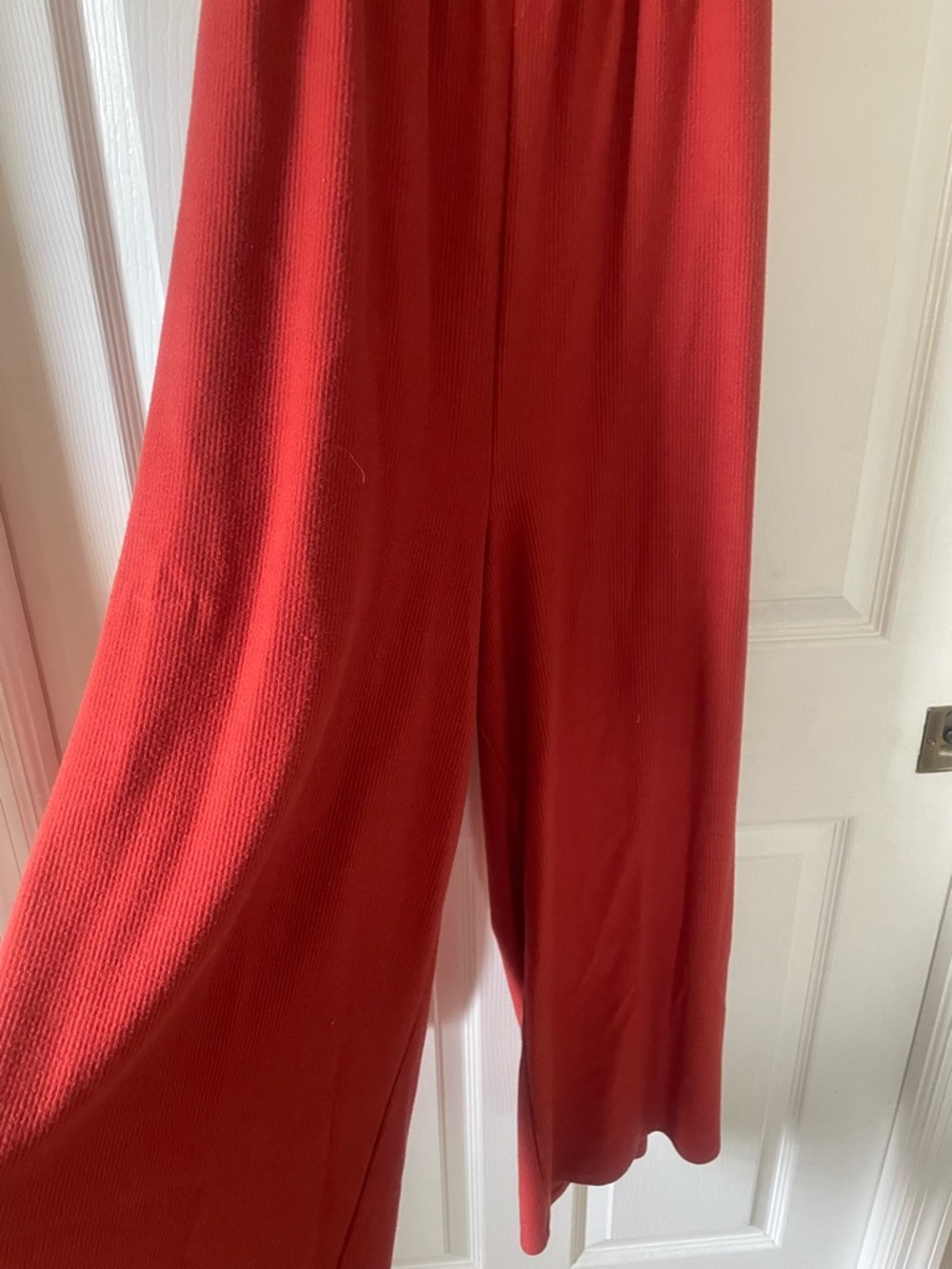 Loft Wide-Leg Jumpsuit with Spaghetti Straps spring boho size large READD>>> - Picture 9 of 12